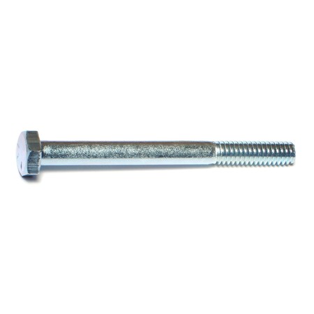 MIDWEST FASTENER Grade 5, 1/4"-20 Hex Head Cap Screw, Zinc Plated Steel, 2-3/4 in L, 100 PK 00261